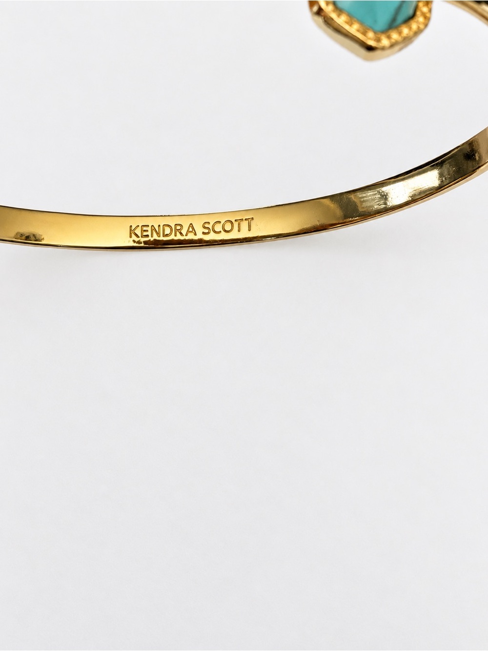 Kendra Scott Elton Gold Etch
Frame Cuff Bracelet in Turquoise Magnesite - Picture 4 of 5